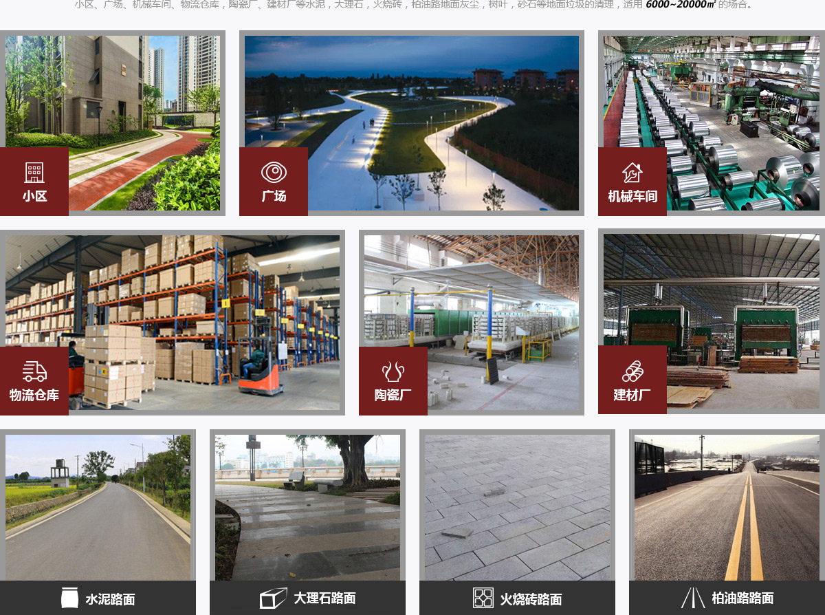 駕駛式掃地車使用場(chǎng)合